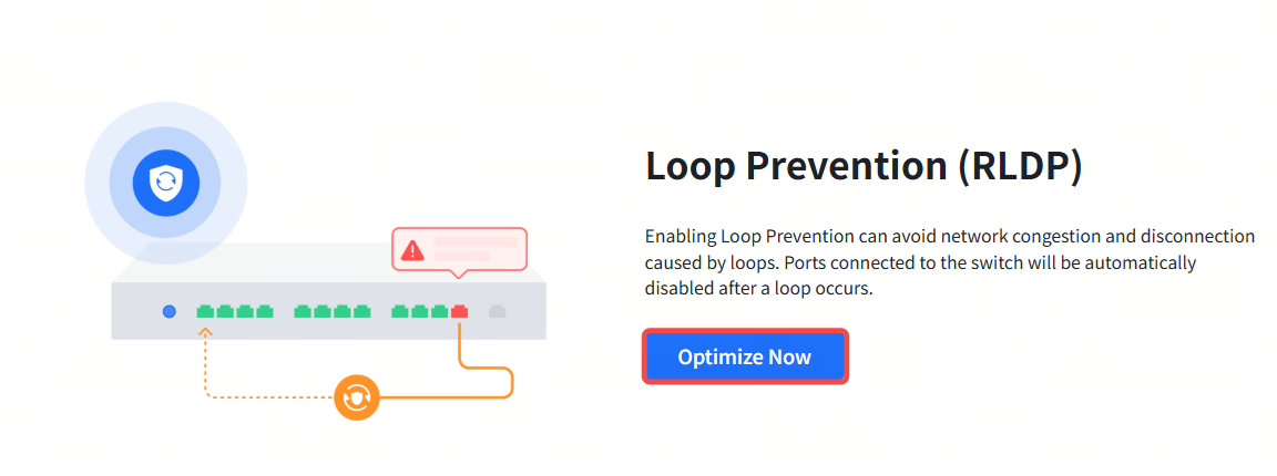 כפתור Optimize Now