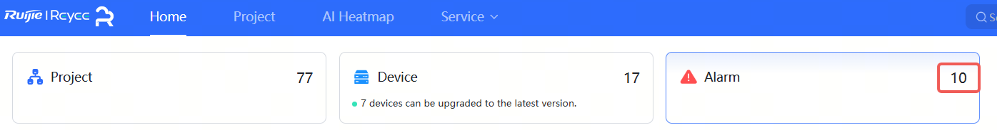 צפייה מהירה במספר ההתראות הגלובליות