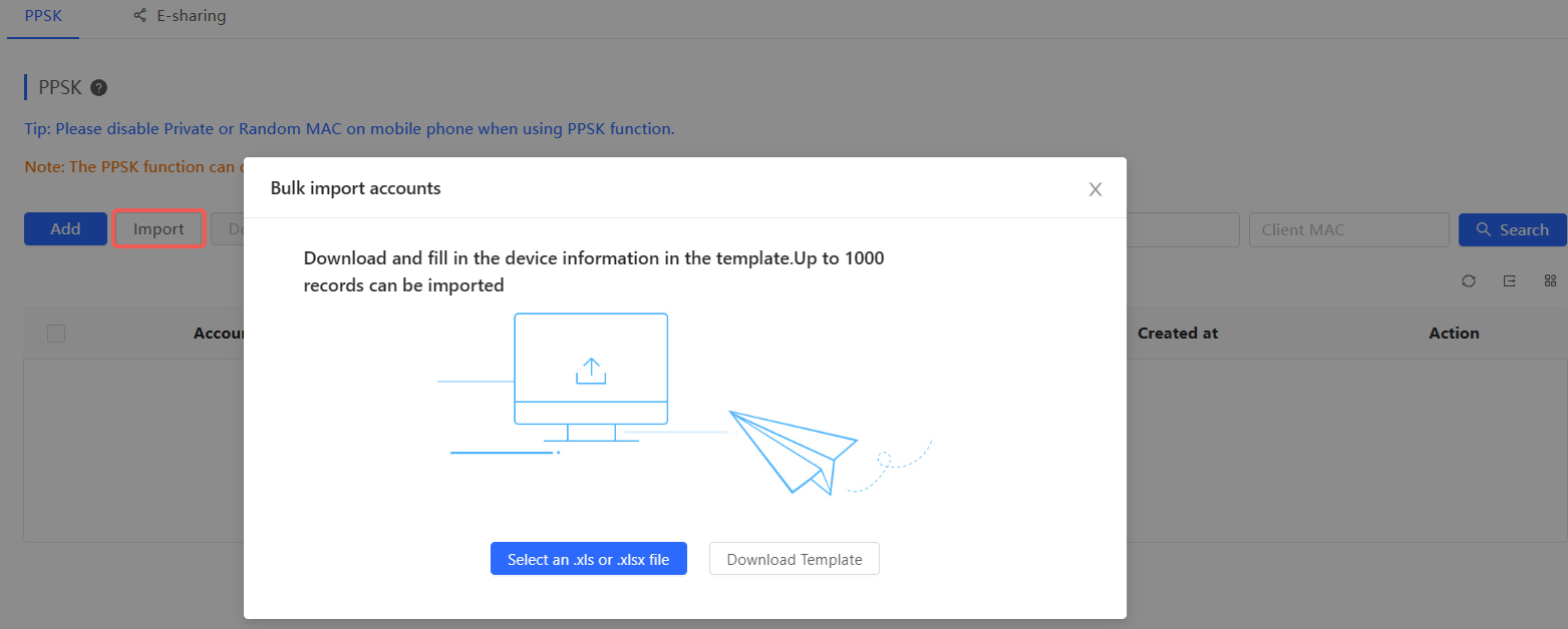 אפשרויות הוספה וייבוא