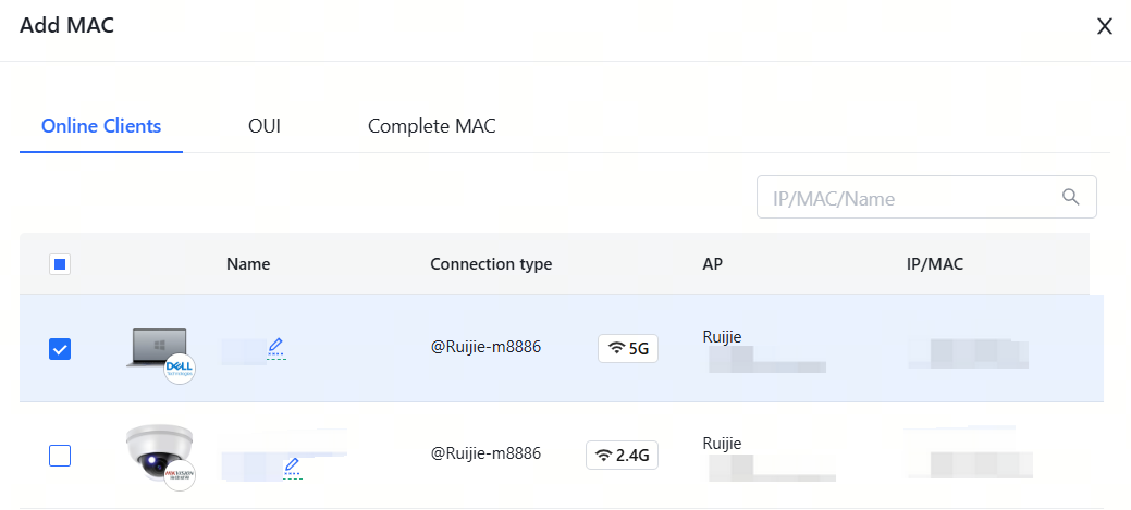 בחירת לקוחות מקוונים להוספה לרשימה