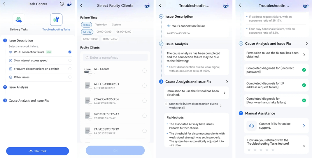 שלבי הגדרת משימת פתרון תקלות, ניתוח ותיקון