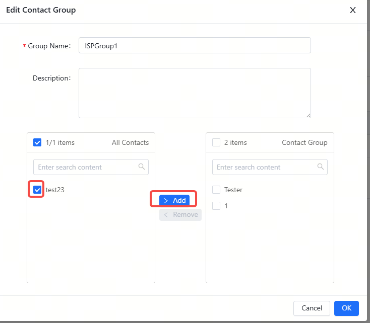 הזנת דוא"ל של איש קשר